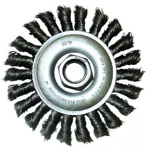 Shark 13983 7-in by 5/8-11nc twist knot wire wheel w/ 0.020-gauge stainless for sale
