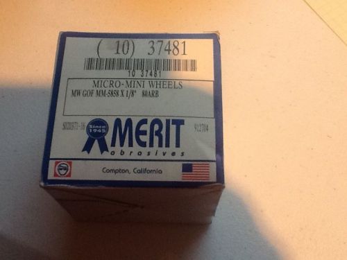 Merit 37481 Micro Mini Flap Whls 37481 5/8 x 5/8 x 1/8 80G  N/R $1 auction