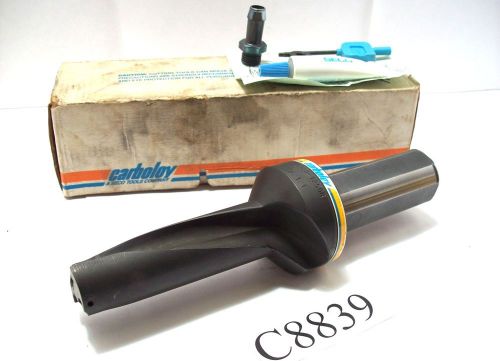 1-1/8&#034; carboloy sd60-1125-338-1250r indexable drill w/ 1-1/4&#034; shank lot c8839 for sale