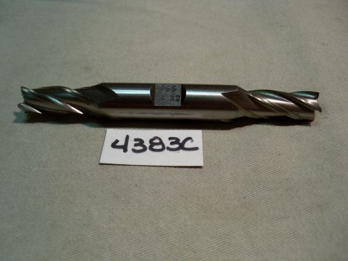 (#4383C) Resharpened .402/.403 Inch Double End Style End Mill