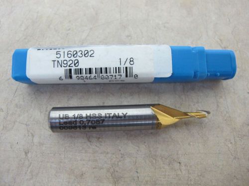 UB United Butterfield 1/8&#034; Right Spiral Two Flute Endmill P/N: 5160302