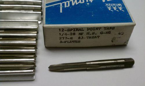1/4-28 SPIRAL POINT TAPS 3 FLUTES (NATIONAL TWIST DRILL &amp; TOOL)