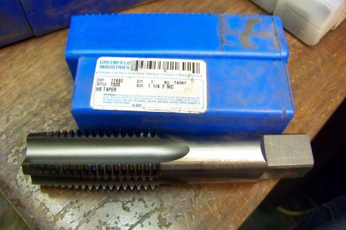 New greenfield 7303 11692 1 1/4 7 nc hs taper tap for sale