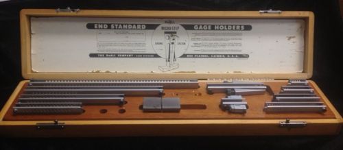 Doall micro-step gage block holder kit accessory kit 1&#034; to 18&#034; -- usa made -- for sale