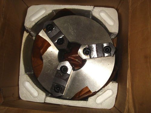 Manual lathe chuck self centering nominal size 8 3 jaws cast iron body |kr3| for sale