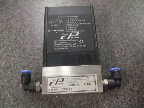 Cole Parmer 32908-21 Mass Flow Meter with LCD Display    #BB04