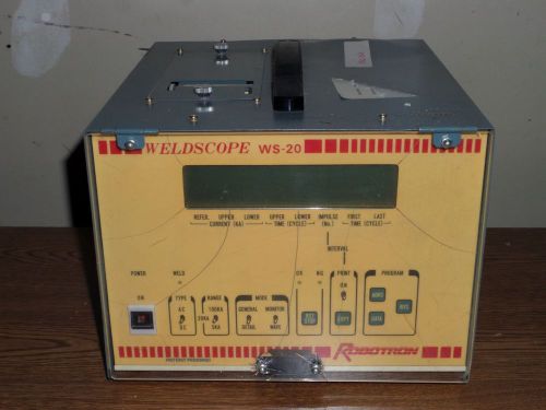 WeldScope Roboron Dengensha Model WS-20 Weld Controller w/Cord!