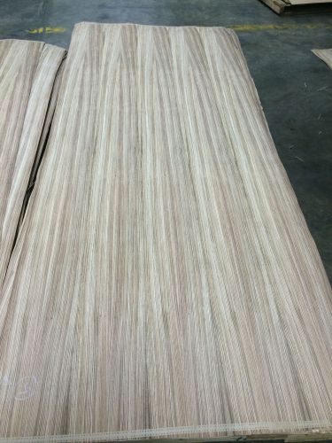 Wood veneer zebrawood 48x120 1pcs total 10mil paper backed &#034;exotic&#034; 588.15 for sale