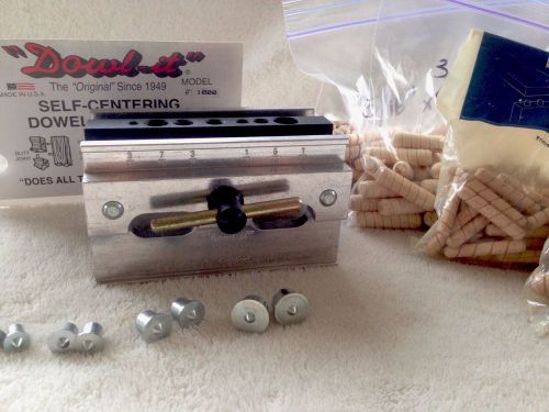 Dowl-it Doweling Jig With 4 Free Bags Of Dowels And Centering Pins Included!