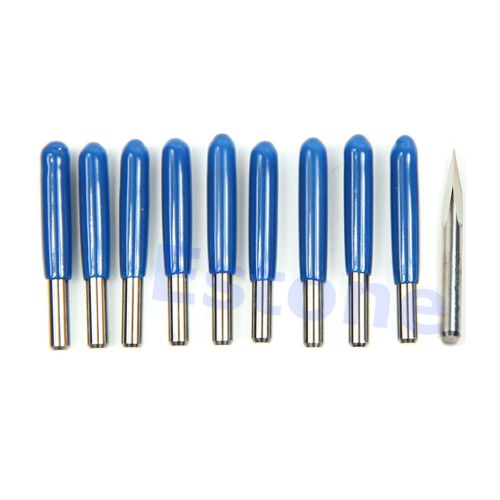 10pcs 30 degree carbide steel pyramid engraving bits cnc router tool 0.1mm new for sale