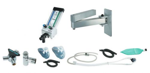 Belmed Dental Oral Surgery Flowmeter System w/ 8&#034; Swivel Arm &amp; Scavenger Goods