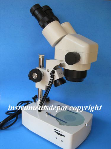 Great Sales! New Professional 10-80X Zoom Stereo  Microscope Dual Light