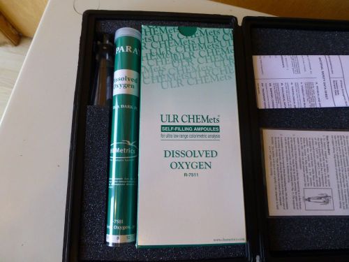 CHEMetrics CHEMets dissolved Oxygen  Kit  Catalog No. K-7511 new in case