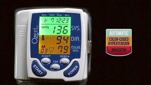 Blood Pressure Monitor Ozeri BP2M CardioTech Premium Digital Hypertension Alert