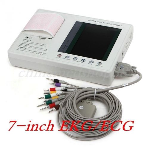 Digital12-lead 3-channel Electrocardiograph ECG/EKG Machine with interpretation
