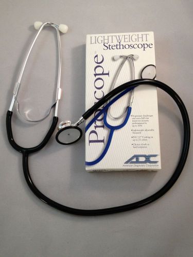 Stethoscope, dual head, Lt. weight, ADC #670 , Black