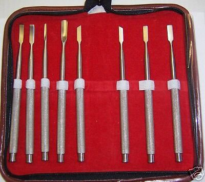 Set of 8 Dental Bone Chisel Surgical Medical Instrument