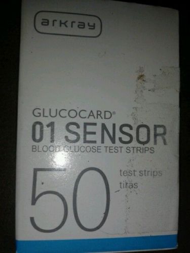Arkray Glucocard 01 Sensor 50 Test Strips exp 12/14
