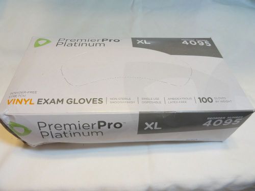 Nitrile Exam PremierPro Gloves X-LARGE  -  1-Box (Total 100 Gloves)