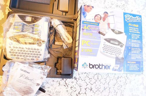 NEW Brother P-Touch PT-1960 Thermal Printer With Case