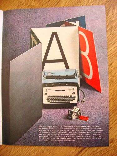 1961 Royal Electric Typewriter Ad