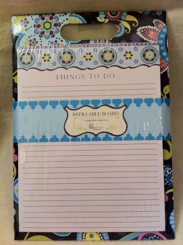 New lila grace paisley things to do refillable board with memo pad for sale