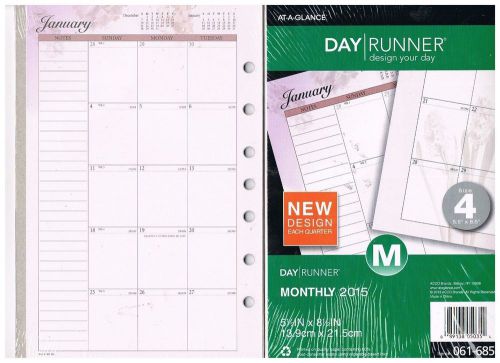 Day Runner®Nature Monthly Planner Refills 2015 5 1/2&#034; x 8 1/2&#034; #061-685/0354