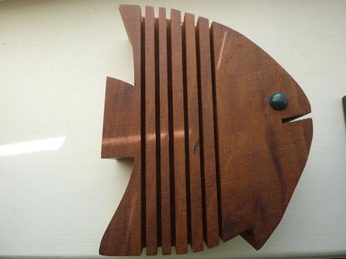 Solid Wood, Green Eye Fish, Letter/Business Card etc.Holder, Unique