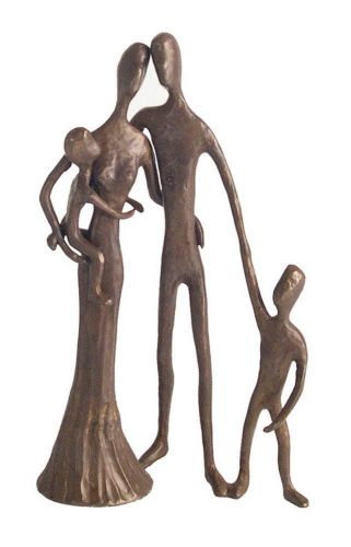 Family of Four Sculpture in Bronze [ID 39993]