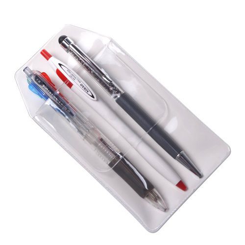 3 Pieces Classical Transparent Pocket Protector for School Hospital Office