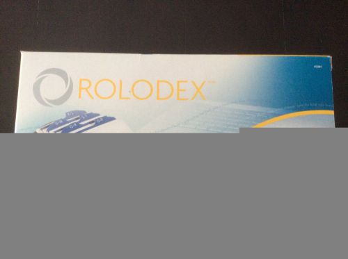 Rolodex Slotted Card File Indexed Tabs