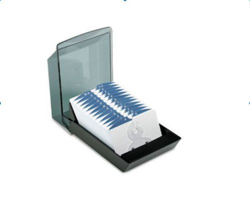 Rolodex tray card holder contacts office organizer filing plastic cover dividers