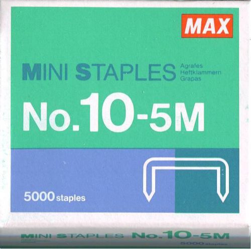 Max flat clinch staples # 10-5m for stapler hd-10fl for sale