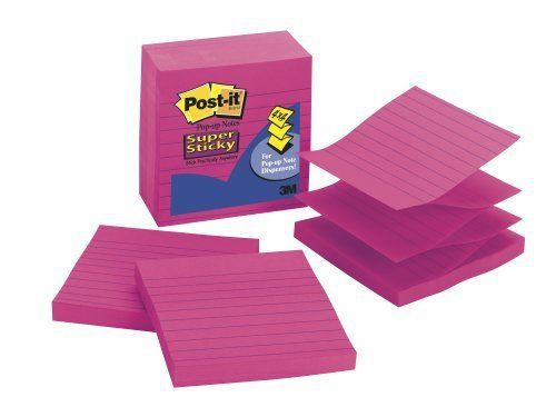 Post-it Super Sticky Pop-up Note - Pop-up, Self-adhesive - 4&#034; X 4&#034; - (r440ffss)