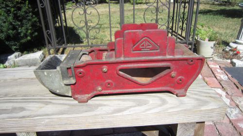 NICE Antique Cast Iron TAPE DISPENSER / Original RED PAINT /