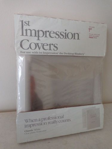 Avery Dennison 1st Impression Covers 1 inch &#034; 20 clear fronts Desktop Bindery