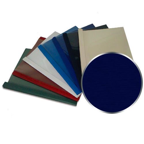 1/8&#034; Executive Deep Blue Clear Front Thermal Binding Covers 100pk Free Shipping