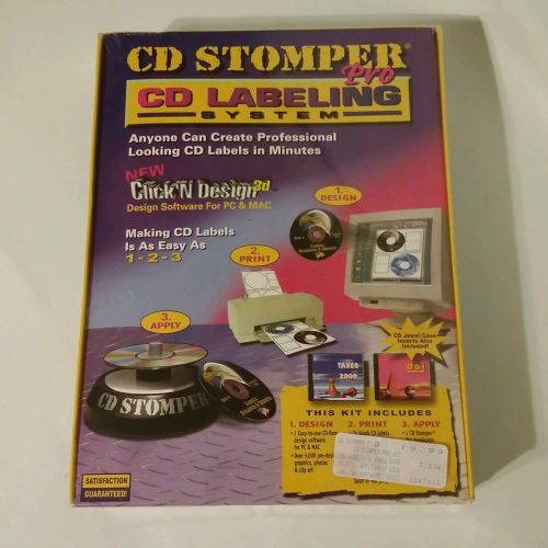 Factory-Sealed CD Stomper Pro CD Labeling System