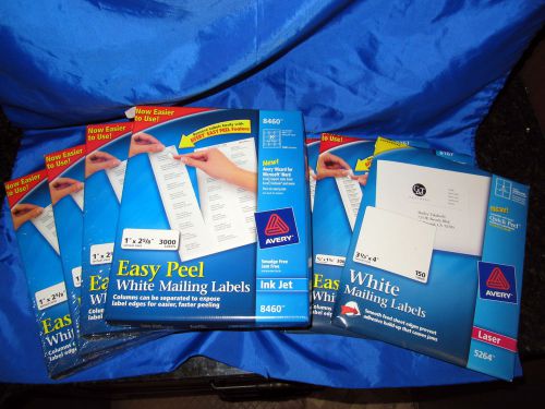 AVERY White Mailing LABELS Assortment Of LASER &amp; INKJET Labels Group # 1
