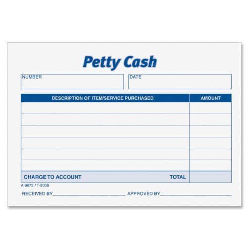 Adams Petty Cash Receipt Pad (ABF9672)