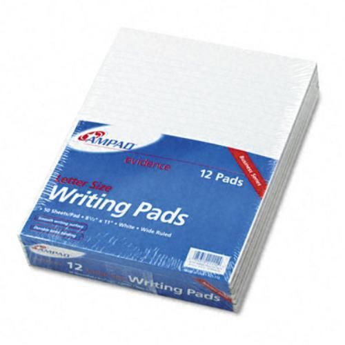 Ampad notepad - 50 sheet - 15 lb - legal/wide ruled - letter 8.50&#034; x 11&#034; (21112) for sale
