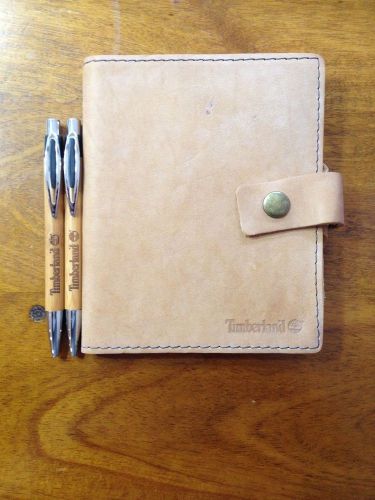 Timberland paper notebook AND 2 timberland bamboo pens
