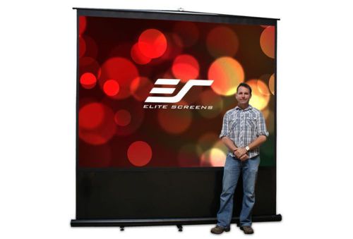 NEW Elite Screens FM100V 100&#034; (4:3) Portable Floor Pull-up Projection Screen