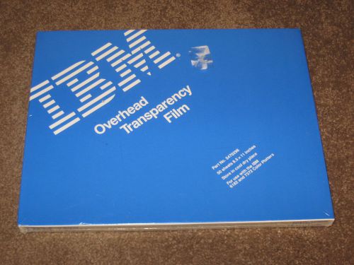 50 Sheets IBM Overhead Transparency Film For 6182 &amp; 7372 Color Plotters CAD Art