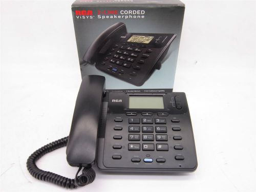 RCA Visys 25201RE1 2-Line Corded Speakerphone Office Phone