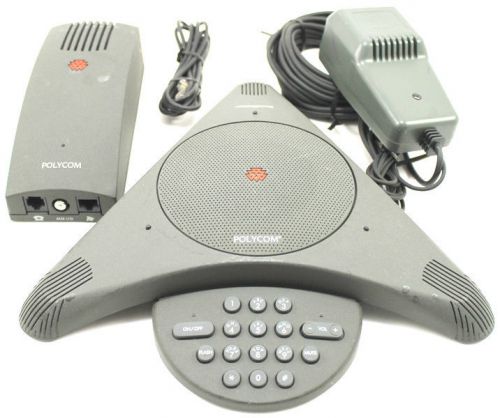 Polycom Soundstation Conference Phone 2201-03308-001 w/ Wall Module &amp; Interface