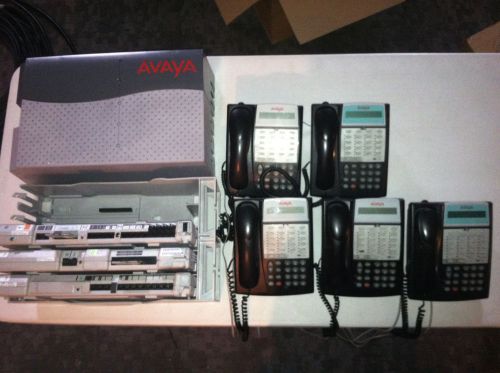 AVAYA Partner ACS 509 Phone System w/ (5)18D Handsets