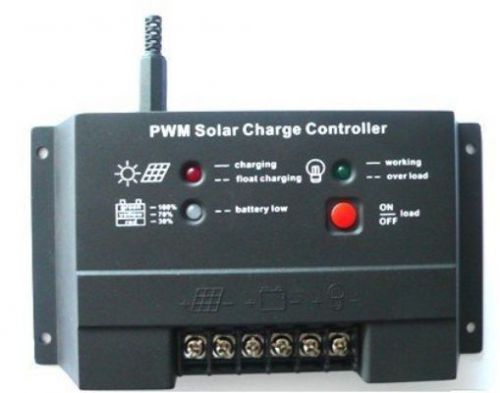RioRand (TM) 10A 12V 24V Solar Cell panels Battery Charge Controller 10Amps lamp