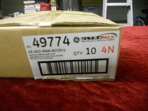 10 ge 432-max-n/ultra  flourescent light ballasts  49774  4n for sale