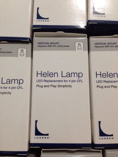 Lunera helen lamp 13w 4000k brightness lot of 9 units for sale